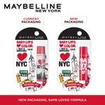 Buy Maybelline New York Baby Lips Loves NYC Tinted Lip Balm for dark & pigmented lips, Broadway Red, 4g - Purplle