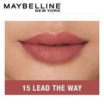 Buy Maybelline New York Lipstick, Matte Finish, Long-lasting, Intense Colour, SuperStay Crayon Lipstick, 15 Lead the way, 1.2 gm - Purplle
