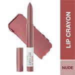 Buy Maybelline New York Lipstick, Matte Finish, Long-lasting, Intense Colour, SuperStay Crayon Lipstick, 15 Lead the way, 1.2 gm - Purplle