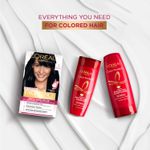 Buy L'Oreal Paris Excellence Creme Triple Care Hair Color Volume- 72 ml+100g - Black 1 No Ammonia - Purplle