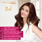 Buy L'Oreal Paris Excellence Creme Triple Care Hair Color Volume- 72 ml+100g - Black 1 No Ammonia - Purplle