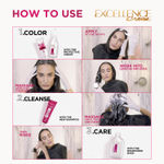 Buy L'Oreal Paris Excellence Creme Triple Care Hair Color Volume- 72 ml+100g - Black 1 No Ammonia - Purplle