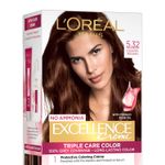 Buy L'Oreal Paris Excellence Creme Hair Color - Caramel Brown 5.32 (72 ml+100 gm) - Purplle