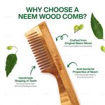 Buy Fabskin Neem Wooden Comb For Men & Women | Set Of 2 | Graduated & Wide Tooth Hair Comb | For All Hair Types - Purplle
