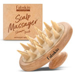 Buy Fabskin Wooden Hair Brush Scalp Massager Shampoo Brush - Helps Remove Dandruff - Relaxing Head Massager 1 pc - Purplle