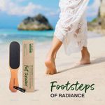 Buy Fabskin Wooden Foot Scrubber For Dead Skin | Dual Sided Filer & Callus Remover | Feet Scraper | Pedicure Tool with Wooden Handle 1 pc - Purplle