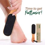Buy Fabskin Wooden Foot Scrubber For Dead Skin | Dual Sided Filer & Callus Remover | Feet Scraper | Pedicure Tool with Wooden Handle 1 pc - Purplle