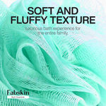 Buy Fabskin Luxury Bathing Round Loofah for Men and Women - Pack Of 2 - Aqua Green & Pink - Purplle