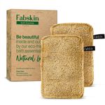 Buy Fabskin Natural Loofah Organic Sun Dried I Body Bath Sponge & Scrubber for Men & Women I Organic Luffa for Bath Shower Skin Exfoliation - Pack of 2 - Purplle