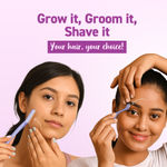 Buy Sirona Reusable Eyebrow & Face Razor for Women - 2 Razors | Painless Facial Hair Removal | Eyebrow Shaper, Upper Lip, Forehead, Peach Fuzz, Chin, Sideburns & Dermaplaning Tool - Purplle