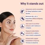 Buy Aravi Organic Hydrating Barrier Repair Cleanser | With Ceramide, Niacinamide & Hyaluronic Acid | Nourishing & Hydrating Cleanser for All Skin Types | Gentle Daily Cleanser for Soft & Smooth Skin | 100 ml - Purplle