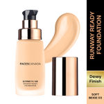Buy FACES CANADA Ultime Pro Hd Runway Ready Foundation - Soft Beige 03, 30 ml | Dewy Finish | Glass Skin Effect | Luxurious Formula | Lightweight & Breathable | Silky Smooth Texture | No Dryness or Oiliness | Vitamin E & Hyaluronic Acid - Purplle