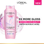Buy L'Oreal Paris Glycolic Gloss Shine Boosting Shampoo, Powered By 3% Glycolic Acid, for Dull Hair, Restores Hair Quality For Gives 3X More Gloss, 200 ml - Purplle