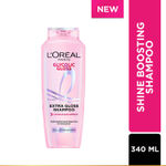 Buy L'Oreal Paris Glycolic Gloss Shine Boosting Shampoo, Powered By 3% Glycolic Acid, for Dull Hair, Restores Hair Quality For Gives 3X More Gloss, 340 ml - Purplle