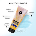 Buy Sugar Cosmetics Tan Ban Sunscreen SPF50 PA++++ Light Gel with 4% Niacinamide & 1% Hyaluronic Acid | Non Greasy & lightweight formula | No White Cast | 50 ml - Purplle