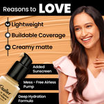 Buy Dazller Glow n Hydrate Liquid Makeup | Lightweight | Buildable Coverage | Creamy Matte | Deep Hydration Formula | Mess-free Airless Pump | Added Sunscreen | Copper | 27 ml - Purplle