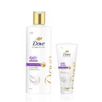 Buy Dove Daily Shine Therapy Shampoo(340 ml) + Dove Daily Shine Hair Conditioner (175 ml) Combo of 2 Haircare kit - Purplle