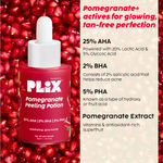 Buy PLIX 25% AHA+ 2% BHA + 5% PHA Pomegranate Peeling Potion For Glowing & Even Toned Skin, Gentle Exfoliation & At-Home Facial | For Women & Men | 30 ml (pack of 1) - Purplle
