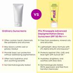 Buy PLIX Pineapple Advanced Depigmentation Dewy Sunscreen SPF 50 PA++++ | Alpha Arbutin & Aquaxyl | Reduces Pigmentation, Protects from UV & Blue Light, Hydrates Skin | Vegan & Paraben-Free | 50 gm - Purplle