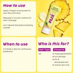 Buy PLIX Pineapple Advanced Depigmentation Dewy Sunscreen SPF 50 PA++++ | Alpha Arbutin & Aquaxyl | Reduces Pigmentation, Protects from UV & Blue Light, Hydrates Skin | Vegan & Paraben-Free | 50 gm - Purplle