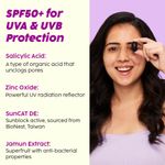 Buy PLIX 0.1% Salicylic Acid Jamun Mattifying Lightweight Sunscreen Spf50+ Pa+++ | Uva, Uvb Shield | Acne Reduction & Hydration| For Women & Men, Suitable For All Skin Types| 50 gm - Purplle