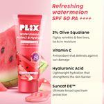 Buy PLIX Watermelon Protect & Hydrate 2 in 1 formula Moisturizer + Sunscreen | Lightweight Hydration | With SPF PA 50 ++++ | UVA & UVB protection | No White Cast | 50 gm - Purplle