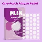 Buy PLIX Acne Patch Transparent, Waterproof with 0.5% Salicylic Acid | Ultra-thin with 100% Hydrocolloid | For Pimple Skin | 2 Sizes |36 patches - Purplle