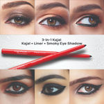 Buy FACES CANADA Magneteyes Eye Makeup Combo - Black Eyeliner (3.5ml) and Black Kajal (0.35g) | Waterproof | Highly Pigmented | 24 Hr Long Stay | One Stroke Smooth Glide | Combo Pack of 2 - Purplle