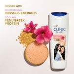 Buy Clinic Plus Strength & Smooth Shampoo, Fenugreek Protein + Hibiscus, 650 ml - Purplle