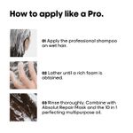 Buy L'Oreal Professionnel Absolut Repair Shampoo For Dry and Damaged Hair 300 ml With Protein & Omega-9 - Purplle