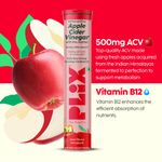 Buy PLIX Apple Cider Vinegar Effervescent Tablet With Mother I With Vitamin B6 & B12|Pack Of 1 (Apple),15 Capsules|No Added Sugar |Easy To Carry & Consume,1 Count - Purplle