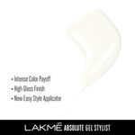 Buy Lakme Absolute Gel Stylist Nail Color, Snowball (12 ml) - Purplle