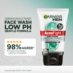 Buy Garnier Men Acno Fight Gentle Gel Cleanser Face Wash for Men | With Salicylic Acid & Centella | Fights Acne, Soothes Skin | For Sensitive, Oily & Acne-Prone Skin | No Parabens, Alcohol, or Soap | 100 gm - Purplle