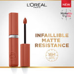 Buy L’Oreal Paris Infallible Matte Resistance Liquid Lipstick, Snooze Your Alarm 115, 5 ml - Purplle