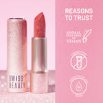 Buy Swiss Beauty More Than Glitter Lipstick- One Swipe Smooth Glide - Glitter Rose - 3 gm - Purplle
