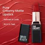 Buy Swiss Beauty Pure Creamy Lipstick | Smooth Glide | Matte Finish | Rich Colour | With Vitamin E & Tea Tree Oil | Hydrating | Dusty Rose - 4 gm - Purplle