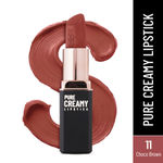 Buy Swiss Beauty Pure Creamy Lipstick | Smooth Glide | Matte Finish | Rich Colour | With Vitamin E & Tea Tree Oil | Hydrating | Choco Brown - 4 gm - Purplle