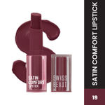 Buy Swiss Beauty Satin Comfort Lipstick - Burnt Maroon - 3 gm - Purplle