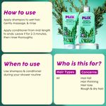 Buy PLIX Rosemary Anti Hairfall Regime| Advanced Shampoo (200 ml) & Conditioner (175 ml) | Reduces Hair Fall & Strengthens Hair | Rosemary Extract, Ceramides & Plant Keratin | For Men & Women, Combo of 2 - Purplle