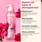 Buy PLIX Hibiscus Frizz Control Hair Serum (50 ml) + Bond Repair Shampoo (200 ml) + Conditioner (175 ml) | Protects & Smoothes Frizzy Hair| 3x Strength with Fiberhance, Combo of 3 - Purplle