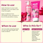 Buy PLIX Hibiscus Bond Repair Shampoo (200 ml) + Conditioner (175 ml) | Repairs Molecular Structure & Reduces Breakage | FiberHance & TechnoHYAL Hair Complex, Combo of 2 - Purplle