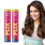 Buy PLIX Glutathione Strawberry Effervescent 30 Tablets With 500mg L-Glutathione For Clear Glowy Skin & Pigmentation (Pack Of 2) - Purplle