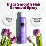 Buy Good Vibes Insta Smooth Hair Removal Spray | 5 Min Painless Hair Removal | Enriched with Tulip Extract, Aloe Vera & Allantoin | Gentle on Skin, Removes Hair from Root | No Darkening, No Cuts | Smooth, Soft & Nourished Skin 200 ml - Purplle