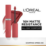 Buy L’Oreal Paris Infallible Matte Resistance Liquid Lipstick, Shopping Spree 230, 5 ml - Purplle