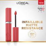 Buy L’Oreal Paris Infallible Matte Resistance Liquid Lipstick, Shopping Spree 230, 5 ml - Purplle