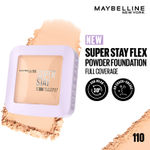 Buy Maybelline New York Super Stay Flex Powder Foundation Compact, 110, Full Coverage, 30H Full Coverage, Perfect for Oily Skin, Waterproof & Sweatproof - 9 gm - Purplle