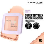 Buy Maybelline New York Super Stay Flex Powder Foundation Compact, 115, Full Coverage, 30H Full Coverage, Perfect for Oily Skin, Waterproof & Sweatproof - 9 gm - Purplle