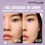 Buy Maybelline New York Super Stay Flex Powder Foundation Compact, 115, Full Coverage, 30H Full Coverage, Perfect for Oily Skin, Waterproof & Sweatproof - 9 gm - Purplle