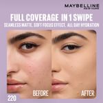 Buy Maybelline New York Super Stay Flex Powder Foundation Compact, 220, Full Coverage, 30H Full Coverage, Perfect for Oily Skin, Waterproof & Sweatproof - 9 gm - Purplle