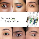 Buy Elitty Beauty Green- Blue Ombre Holographic Eyeliner -Aurora (4 ml) - Purplle